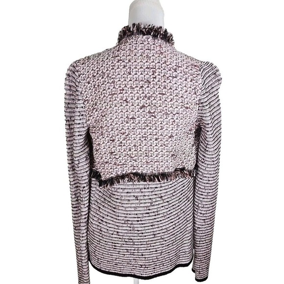 White House Black Market ~Woman Size XS~ Multocolor Tweed Cardig Jacket Unlined. - Picture 3 of 9